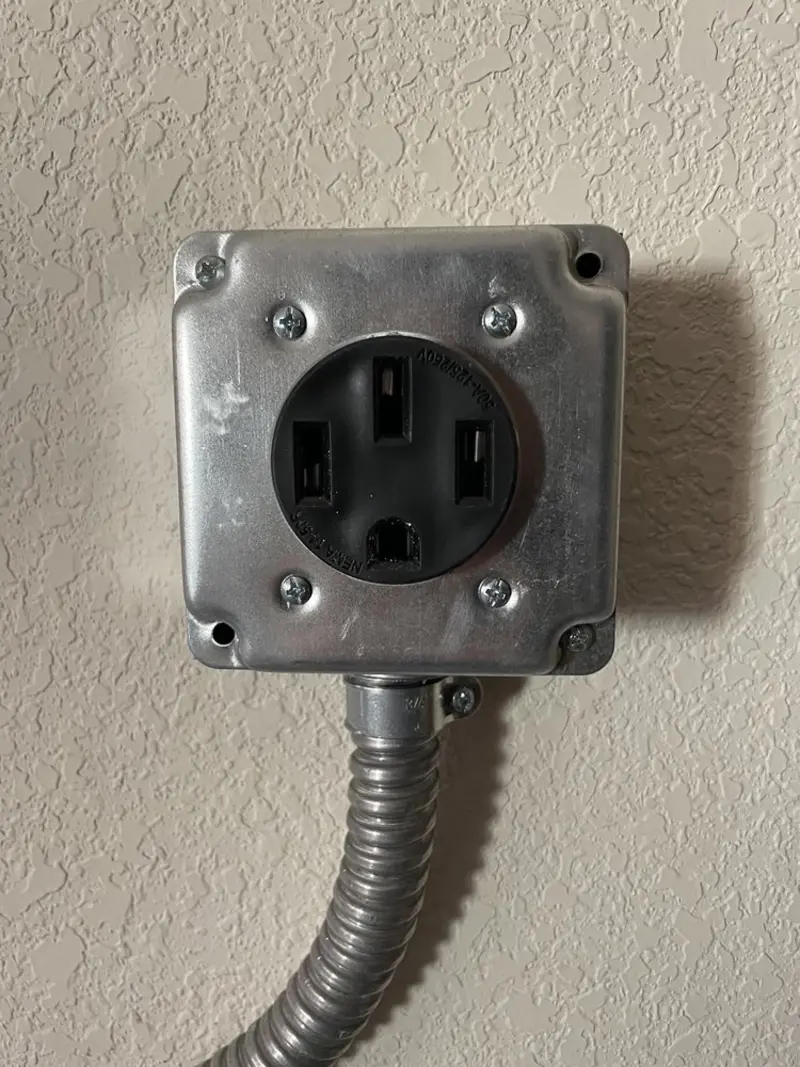 NEMA 14-50 outlet installed for Smart Home Electrical in Las Vegas